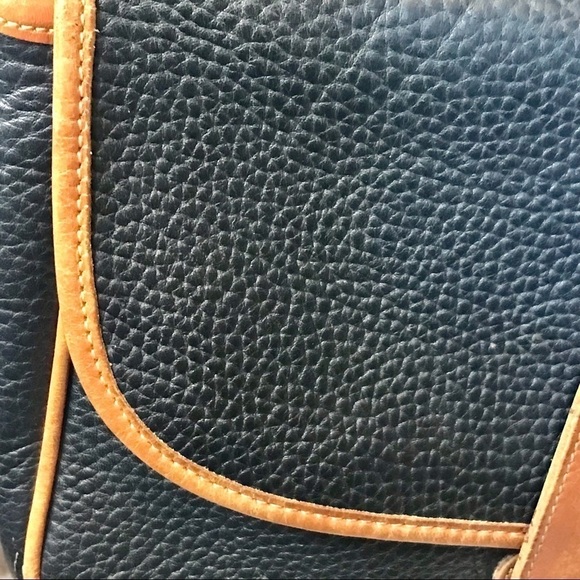 Dooney & Bourke Vintage Navy AWL Equestrian Bag - Picture 15 of 15
